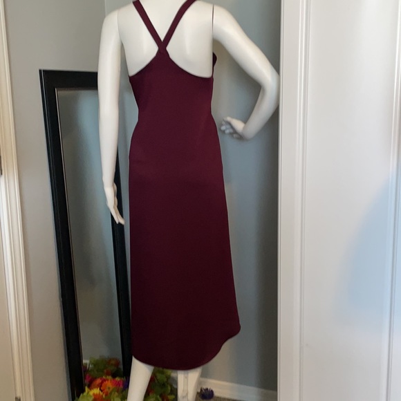 NWT BCBG MAXAZRIA Deep Red Maxi Dress - Picture 4 of 9